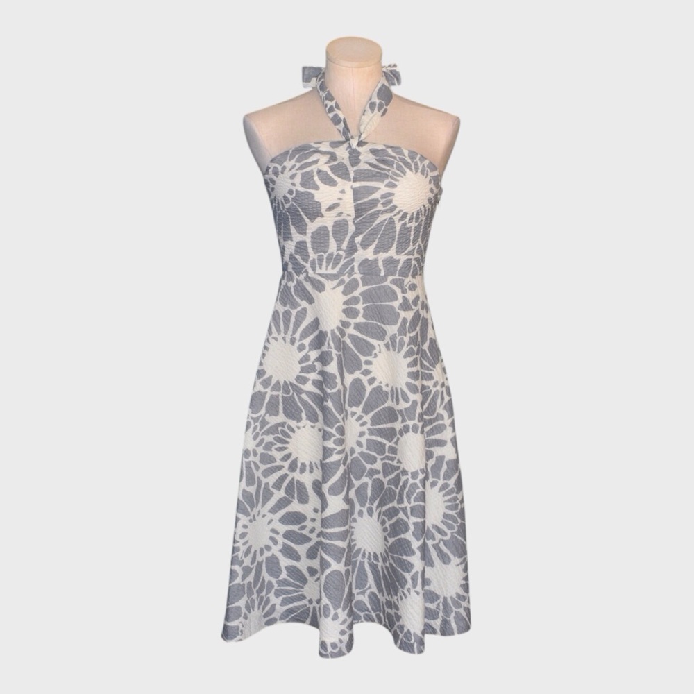 J Crew‎ Floral Embossed Audrey Halter Dress